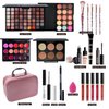 KARUIZI All in One Makeup Kit,Makeup Kit for Women, Teens and Girls, All-in-One Set with Eyeshadow Palettes, Lipsticks, Brushes, Storage Bag,Makeup gift set girls makeup sets ages 8-12 (Pink)