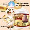 Collagen Hair Treatment Hair Mask & Hair Growth Serum,Deep Conditioner Hydrating Hair Mask for Dry Damaged Hair,Hair Growth Oil for Hair Loss,Natural Hair Regrowth Treatment for Men and Women