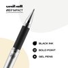 uni-ball Signo 207 Impact Stick Gel Pen, 4 Black Pens, 1.0mm Bold Point Gel Pens, Smooth Writing, Archival-Quality Ink, Acid-Free, Superior Comfort