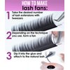 Eyelash Extensions J Curl by Stacy Lash/Black Individual Mink Lashes Supplies (0.05mm;13mm)