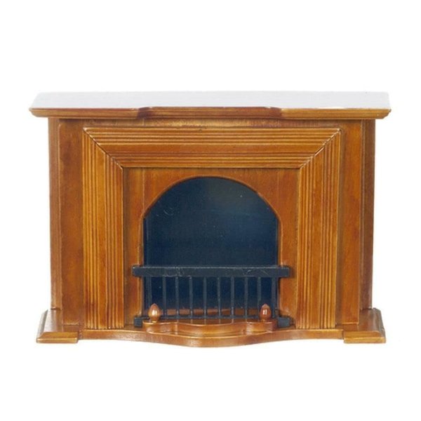 Melody Jane Dolls House Walnut Wooden Georgian Fireplace Miniature Living Room Furniture