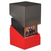 Ultimate Guard Boulder Synergy 100+, Deck Case for 100 Double-Sleeved TCG Cards, Black/Red, Secure & Durable Storage for Trading Card Games