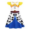 Sukyfecde Jessie Costume Girls Toddler Princess Dress up Birthday Outfits Halloween Role Play Clothes 4t Yellow
