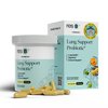resbiotic resB Lung Support Probiotic Supplement - Lung Health Supplement for Smokers, Gut Health, Immune & Digestive Support, Respiratory Care, Holy Basil & Turmeric, Clinically Trialed - 60 Capsules