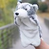 Plush Husky Hand Puppets Dog Stuffed Animals Toys for Imaginative Pretend Play Storytelling