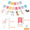 PANRRPERS Dog Themed Banner Happy Birthday Banner Backdrop Colorful Decoration Kids Baby Dog Birthday Party Supplies