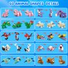 HOGOKIDS 20 Packs Party Favors for Kids, 60 Kinds of Mini Animals Toy Building Block Set for Classroom Prizes Goodie Bag Stuffers Christmas Valentines Easter Birthday Gift for Boys Girls Ages 6-12+