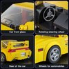 Mould King Speed Champion Initial D RX-7 Car Building Toys with Acrylic Display Case Model Race Car Toy Building Blocks Kit 27016 Collectible Racing Vehicle Set for Kids Age 8+ Teens Adults