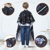TILYIALA Kids Barber Cape - Professional Hair Cutting Cape,Salon Capes for Hair Stylist Shampoo Haircut Cape Barber Supplies (Space Adventure)