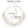 Aukmla Boho Head Chain Gold Beaded Tassel Hair Chains Festival Costume Headband Hair Accessories for Women and Girls