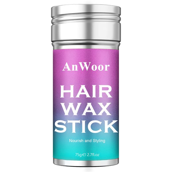 AnWoor Hair Wax Stick for Flyaways Accessories for Women Girls Bun Maker for Kids Baby Gel Products Slick, Smoothing
