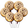 RoundFunny 24 Pcs 21 Inch Christmas Chocolate Chip Cookie Balloons Foil Party Balloons Bulk Balloons Decor for Birthday Party Baby Shower Theme Decorations Supplies