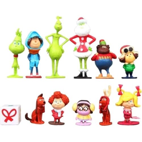 The Grinch Who Stole Christmas Playset with Character Figures and Accessories