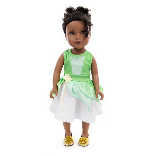 Little Adventures Twirl Princess Doll Dress - Doll Not Included - Machine Washable Child Pretend Play and Party Doll Clothes with No Glitter (Lily Pad Twirl)