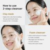 THANKYOU FARMER Rice Pure 2-IN-1 Korean Clay Mask to Foam Cleanser 5.27 fl.oz, Removes Excess Oil, Removing Dead Skin Cells, Soft Skin, Pore Purifying, Dermatologist Tested Korean Face Wash