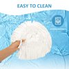 CLEAN PIONEER 6 Pack Spin Mop Replacement Heads for EasyWring 1-Tank Triangle Mop System, Microfiber Spin Mop Refills, Easy Cleaning Mop Head Replacement,6 Refills Heads