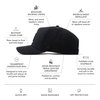 melin Odyssey Stacked Hydro, Performance Snapback Hat, Water-Resistant Baseball Cap for Men & Women, Black, Small