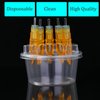 HOINCO 20PCS Disposable Tattoo Cartridge Cup Holder,Tattoo One Piece Needle Placement Rack Disposable Plastic Cup Working Cup Cleaning Cup