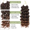 GoGo Curl Crochet Hair 8 Packs Water Wave Crochet Hair 10 Inch Curly Crochet Hair for Women Short Beach Curl Crochet Hair Synthetic Deep Twist Crochet Hair Extensions