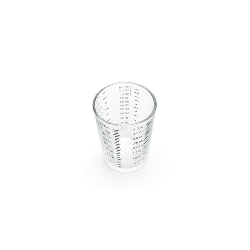 Fox Run Brands 4-Ounce Mini Shot Glass Measuring Cup, 4 oz, Clear