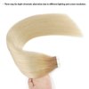 ABH AMAZINGBEAUTY HAIR Rooted Tape in Hair Extensions, Remy Human Hair, 20 Pieces 50 Grams, Platinum Blonde with Dirty Blonde Roots, 20 Inch