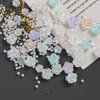 3D Multi Shapes Nail Charms, Aurora Rose Camellia Butterfly Acrylic Flower Clear Bow-Knot White Heart Flatback Pearls Nail Decoration Jewelry DIY Crafts Y2K Nail Art Accessories
