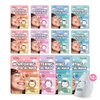 Innerest Luna Bunny 12PK Facial Sheet Mask, Brightening, Nourishing & Hydrating Korean Skincare for Self Care, Home Spa with Aloe, Coconut, Vitamin & Hyaluronic (MIX)
