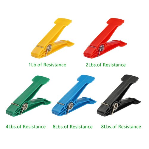 Graded Pinch Pin Exerciser,Finger Exerciser & Hand Therapy Equipment for Recovery from Injuries & Surgery,Rehab Pinch Clips for Conditioning,Grip Strength Trainer,Variety Pack of 5