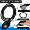2 Set Blood Pressure Bulb Pump Replacement Rubber Inflation Bulb Adjustable Blood Pressure Pump Blood Pressure Monitor Manual Pump Blood Pressure Hand Pump with Tubing Air Valve for Sphygmomanometer
