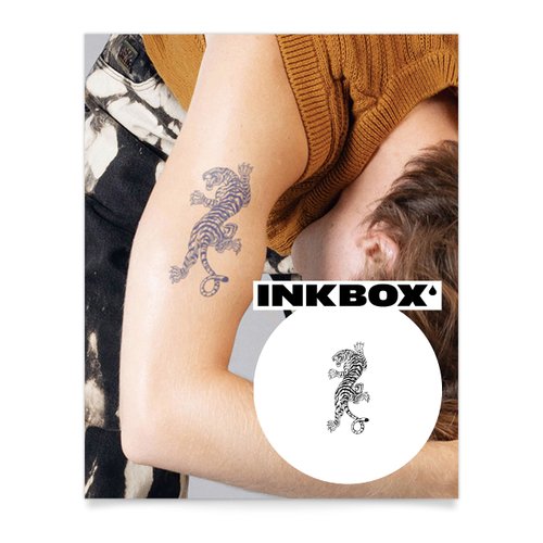 Inkbox Temporary Tattoos, Semi-Permanent Tattoo, One Premium Easy Long Lasting, Water-Resistant Temp Tattoo with For Now Ink - Lasts 1-2 Weeks, Crawl, 5 x 2 in