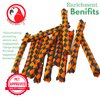 Bonka Bird Toys Pk 12 Halloween Finger Traps (5.50" x 0.75") Bird Foot Talon Craft Part Cage Toy, Conure, African Grey, Pionus, and Similar (2541 Orange)