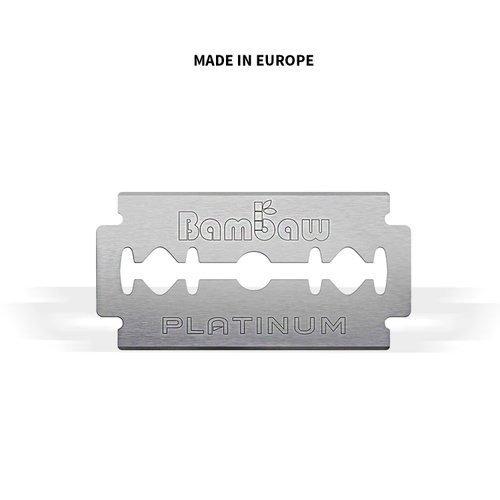 Bambaw – Double Edge Safety Razor Blades, Swedish Stainless Steel Razor Blades Refills – 60 Count