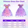 FRIEET Princess Dress for Girls, Light-up Princess Dress up for Girls Age 3-8 Years Old, Costume for Little Girls for Halloween Brithday Party (S)