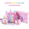 JYPS 7PCS Toddler Purse for Girl, Girls Wallet with Pretend Play Toys, Princess Toys with Kids Dress Up Jewelry Set