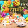 Fiesta Balloon Arch Kit, 100pcs Mexican Fiesta Party Decorations with Llama Sombrero Foil Balloons, Rainbow Balloon Garland for Cinco De Mayo Taco Twosday Birthday Carnival Party Decor Supplies