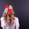 Comelodiant 4th of July Hair Ties Accessories Patriotic Fourth of July Hair Bow Tie Red White Blue Scrunchies Elastic Hair Hoops for Women Girls, 4 PCS
