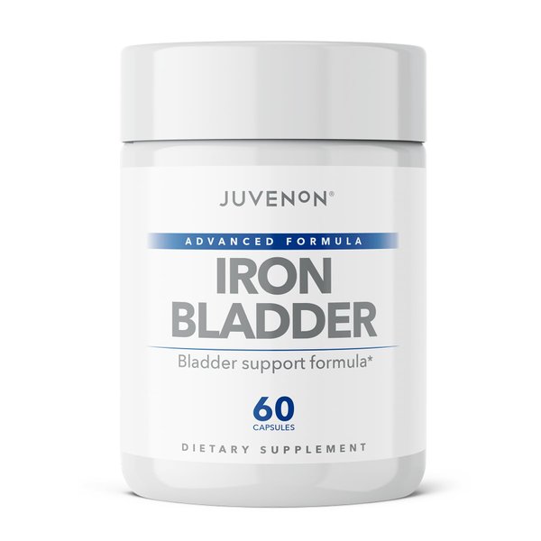 Juvenon Iron Bladder - Herbal Supplement for Healthy Bladder Function - Incontinence Support with Pumpkin Seed Extract, Soy Germ Extract, Saw Palmetto