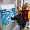 Pin The Fish on The Shark Party Game, Ocean Shark Themed Birthday Party Supplies Decorations for Kids