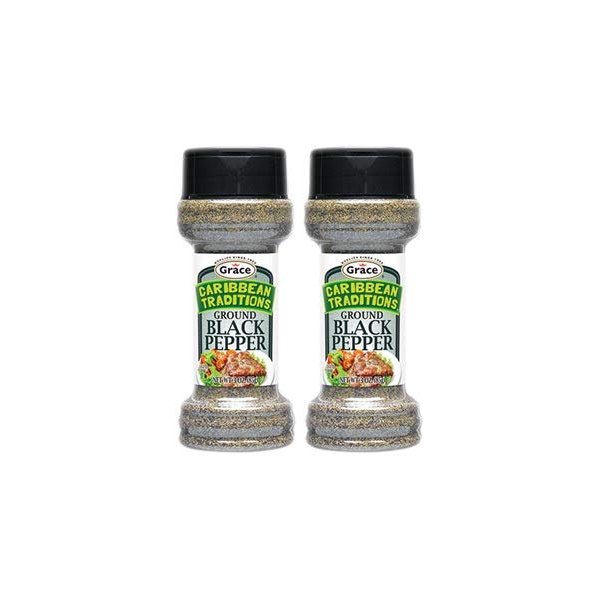 CARIBBEAN TRADITIONS GROUND BLACK PEPPER 3OZ 2PK