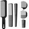 3 Pieces Men Barber Comb Set Taper Hair Cutting Flat top Clipper Flattop Barberology Comb Heat-Resistant Fiber Comb for Men Women