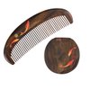 Tan Mujiang Premium Wooden Comb, Anti-Static, Natural Wood, Happy Bloom Set 1