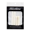 Blisstime 2 Sets 4pcs 6 String Acoustic Guitar Bone Bridge Saddle and Nut Made of Real Bone