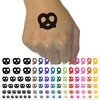 German Pretzel Solid Temporary Tattoo Water Resistant Fake Body Art Set Collection - Orange (One Sheet)