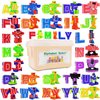 26 Pieces Alphabet Robots for Kids Alphabet Learning Toys, Alphabots Transform Letters for Educational ABC Learning Toys for Kids Ages 3-5, Carnival Prizes, Classroom Rewards, Toddler Birthday Gift