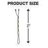 Conair Bobby Hair Pins, Black Bobby Pins in Storage Tub, 500 Pack