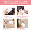 BS-MALL Scalp Massage Comb Electric Massage Brush Portable Hair Comb White Home Spa for Head White