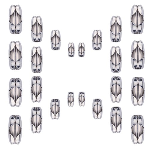 KINGOU 80pcs Stainless Steel Ball Chain Connector Clasps Fits for 1.6/2.0/2.4/3.2mm Beaded Ball Chain …