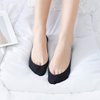 Double Couple 8 Pairs No Show Socks Women Low Cut Socks for Flats Non Slip Thin Liner Socks (4 Black & 4 Nude)