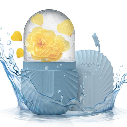 Aquuaera Ice Face Roller, Ice Cube Roller for Face，Facial Beauty Ice Roller Skin Care Tools,De-Puff Eye Bags, Reduce Migraine Pain（Blue）