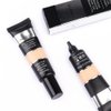 Pro Under Eye Full Coverage Liquid Concealer to Cover Dark Circles, Scars, Redness, Spots, Fine Lines, Corrector Anti-Aging Natural Finish, Moistening Smooth Cream, Waterproof 0.4 fl oz - Beige#